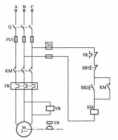 制動電機(jī)接線圖