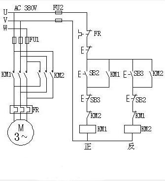 異步電機(jī)正反轉(zhuǎn)控制電路 異步電機(jī)正反轉(zhuǎn)控制電路